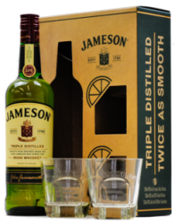 Jameson 40% 0,7l (darčekové balenie s 2 pohármi)