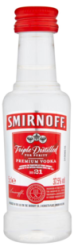 Mini Smirnoff Red 37,5% 0,05l (holá fľaša)