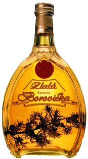 Borovička zlatá Cassovia 40% 0,7l (holá fľaša)