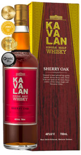 Kavalan Sherry Oak 46% 0,7l (kartón)