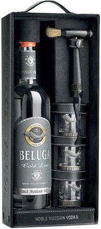 Beluga Gold Line s 3 pohármi 40% 0,7l
