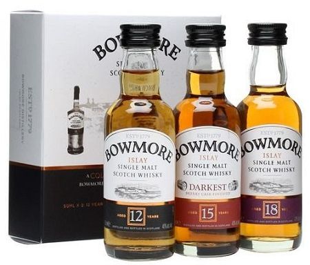 Bowmore Mini Set (12,15,18) 42% 0,15l