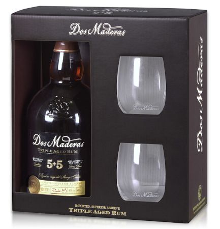 Dos Maderas PX (5+5) s 2 pohármi 40% 0,7l