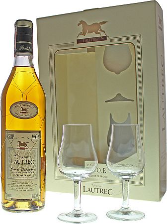 Lautrec VSOP s 2 pohármi 40% 0,7l