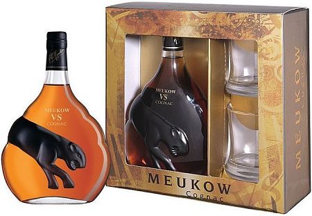 Meukow VS s 2 pohármi 40% 0,7l