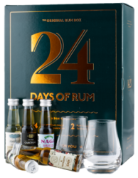 24 Days of Rum 2022 Rumový kalendár 43.7% 0.48L (dárčekové balenie kalendár 2 poháre)