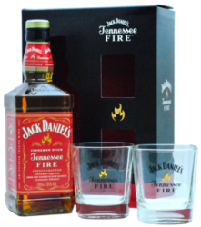 Jack Daniel´s Fire 35% 0,7L (darčekové balenie s 2 pohármi)
