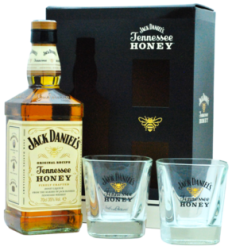 Jack Daniel´s Honey 35% 0,7L (darčekové balenie s 2 pohármi)