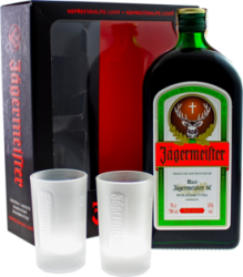 Jägermeister 35% 0,7l (darčekové balenie s 2 pohármi)