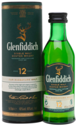 Mini Glenfiddich 12YO 40% 0,05l (tuba)