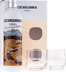 Czechoslovakia Vodka s 2 pohármi 40% 0,7l