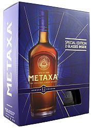 Metaxa 12* s 2 pohármi 40% 0,7l