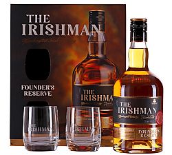 The Irishman Founder's Reserve s 2 pohármi 40% 0,7l