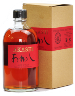 Akashi 5YO Red Wine Cask 50% 0.5L (kartón)