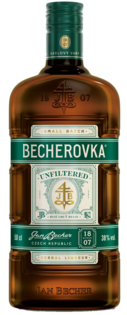 Becherovka UNFILTERED Likér 38% 0,5L (holá fľaša)
