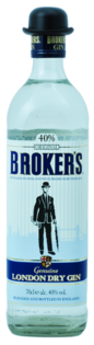 Broker's London Dry Gin 40% 0,7l (holá fľaša)