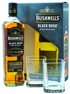 Bushmills Black Bush Caviste Edition 43% 0.7L (darčekové balenie s 2 pohármi)