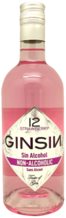 Gin Sin Premium Strawberry Alcohol Free 0.0% 0.7L (čistá fľaša)