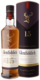 Glenfiddich 15 40% 0,7l (tuba)