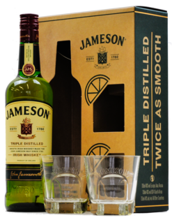 Jameson 40% 0,7l (darčekové balenie s 2 pohármi)