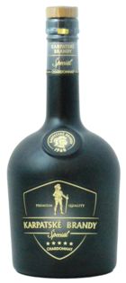 Karpatské Brandy Špeciál Chardonnay 42% 0.7L (čistá fľaša)