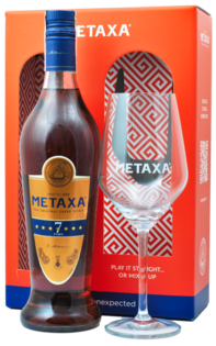 Metaxa 7* 40% 0.7L (darčekové balenie s 1 pohárom)