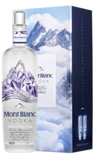 Mont Blanc 40% 1.0L (darčekové balenie s 2 pohármi)