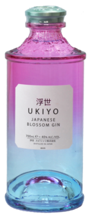 Ukiyo Japanese Blossom Gin 40% 0,7l (holá fľaša)