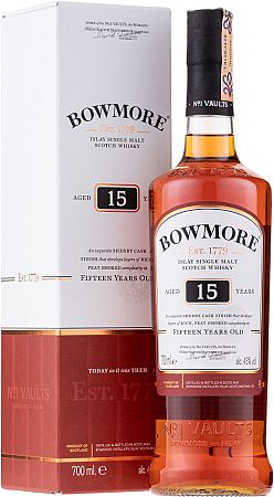 Bowmore 15 ročná 43% 0,7l