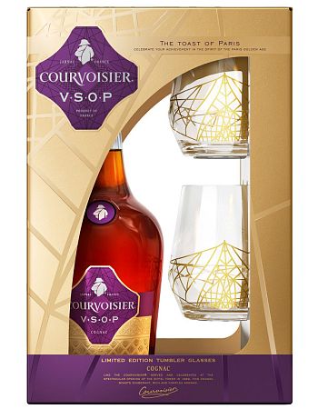 Courvoisier VSOP s 2 pohármi 40% 0,7l