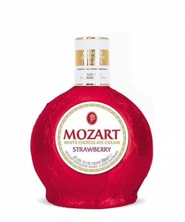Mozart likér z bielej čokolády a jahôd 0,5l (15%)