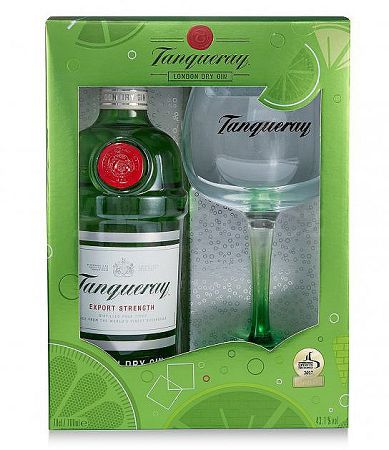 Tanqueray Gin 43,1% s 1 pohárom 0,7l